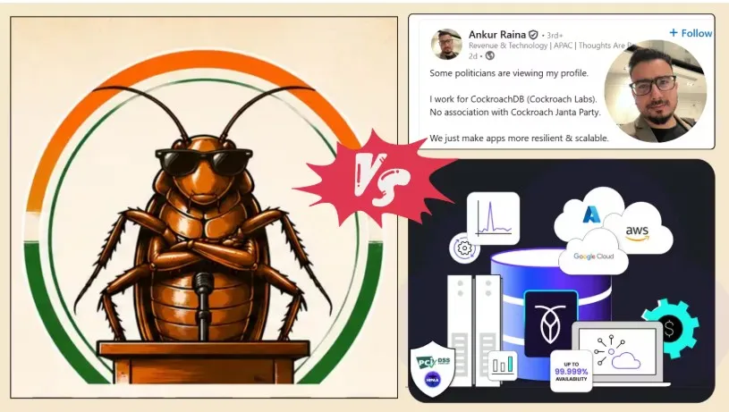 ‘कॉकरोच जनता पार्टी से मेरा कोई लेना-देना नहीं’, CockroachDB कर्मचारी ने कहा