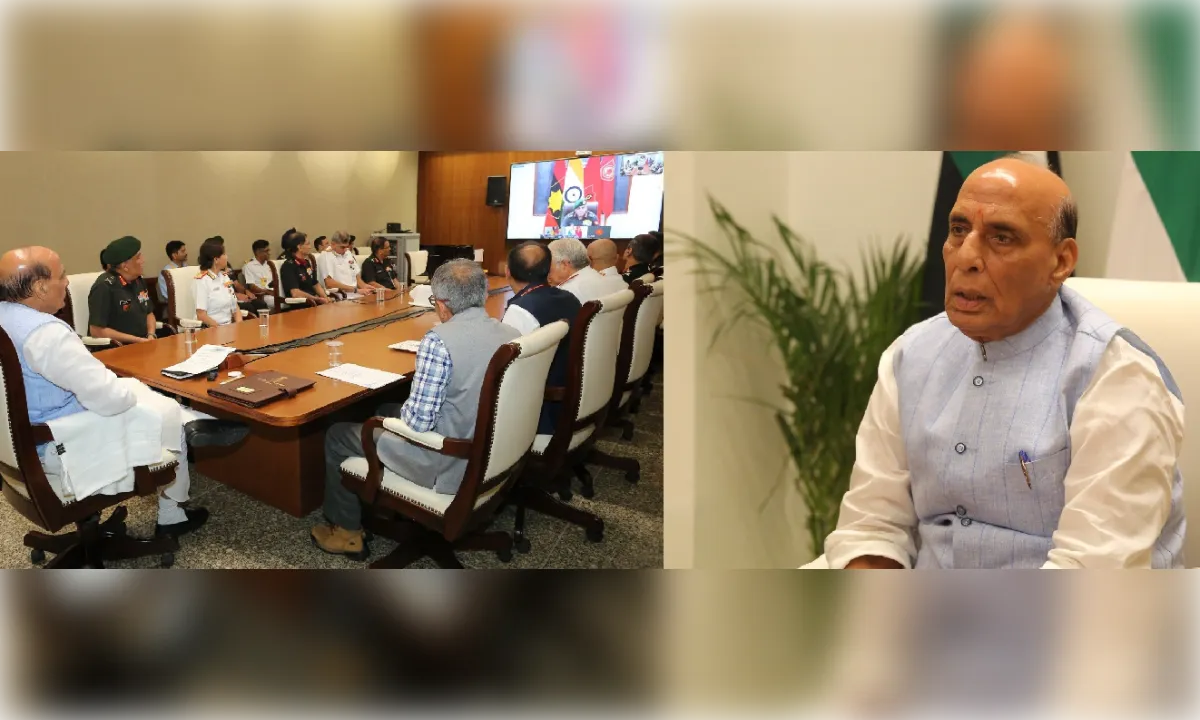 रक्षा मंत्री ने लखनऊ में देश के पहले सैन्य चिकित्सा विभाग का किया वर्चुअल उद्घाटन