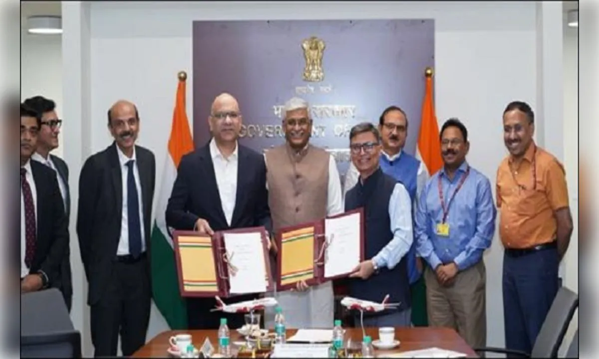 भारत को ग्लोबल टूरिज्म हब बनाने के लिए पर्यटन मंत्रालय और एयर इंडिया में समझौता