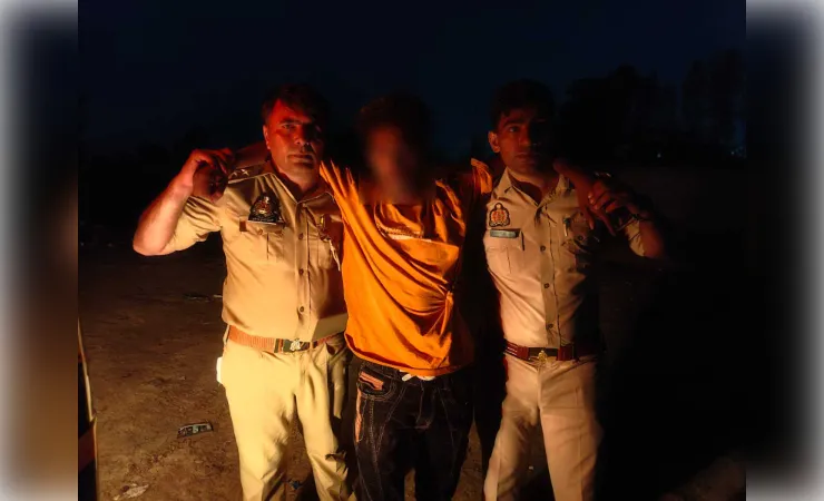 जीजा की हत्या का आरोपी साला मुठभेड़ में गिरफ्तार, अवैध तमंचा और कारतूस बरामद