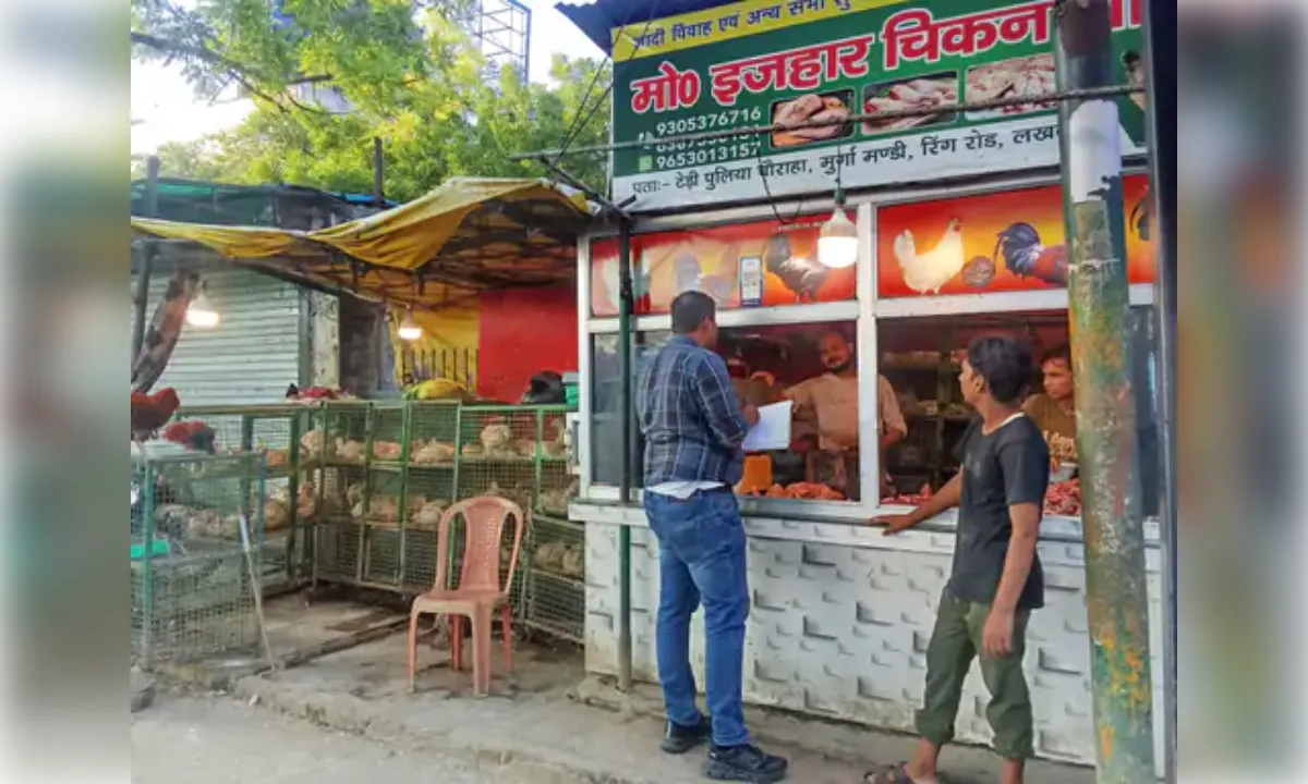 कांवड़ मार्ग पर मीट की दुकाने बंद कराई, 70 से ज्यादा प्रतिष्ठानों की जांच