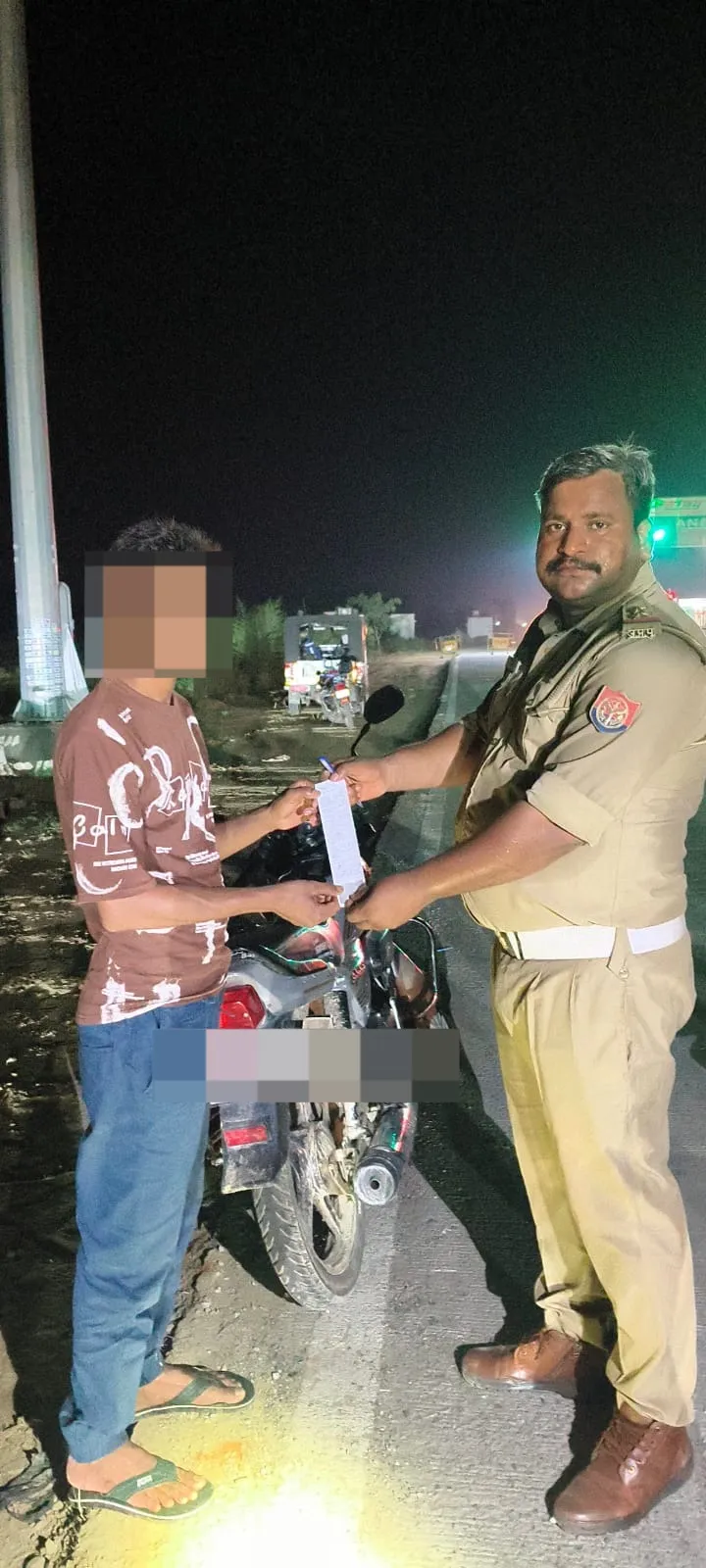 यातायात नियम तोड़ने वालों पर खीरी पुलिस की बड़ी कार्रवाई, 496 वाहनों के चालान; 14 वाहन सीज, ₹5.46 लाख जुर्माना
