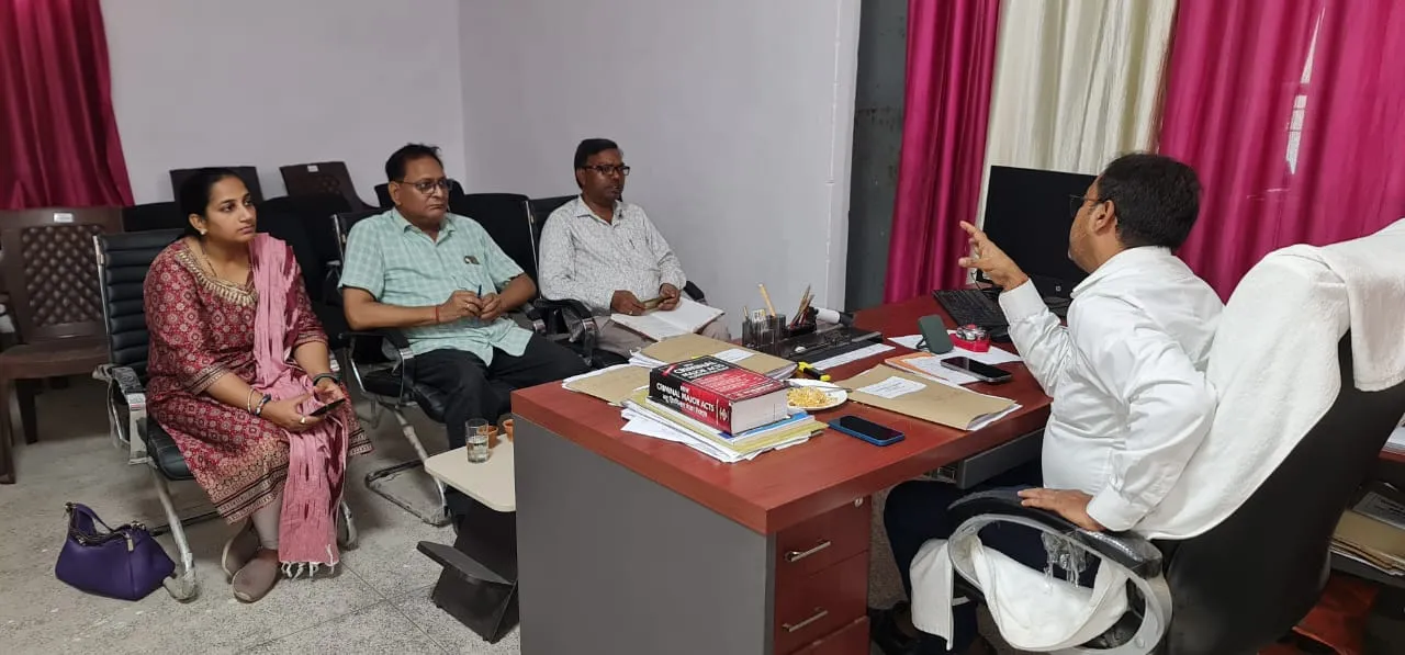 तालुका विधिक सेवा समितियों के पदेन सचिवों के साथ आयोजित हुई बैठक