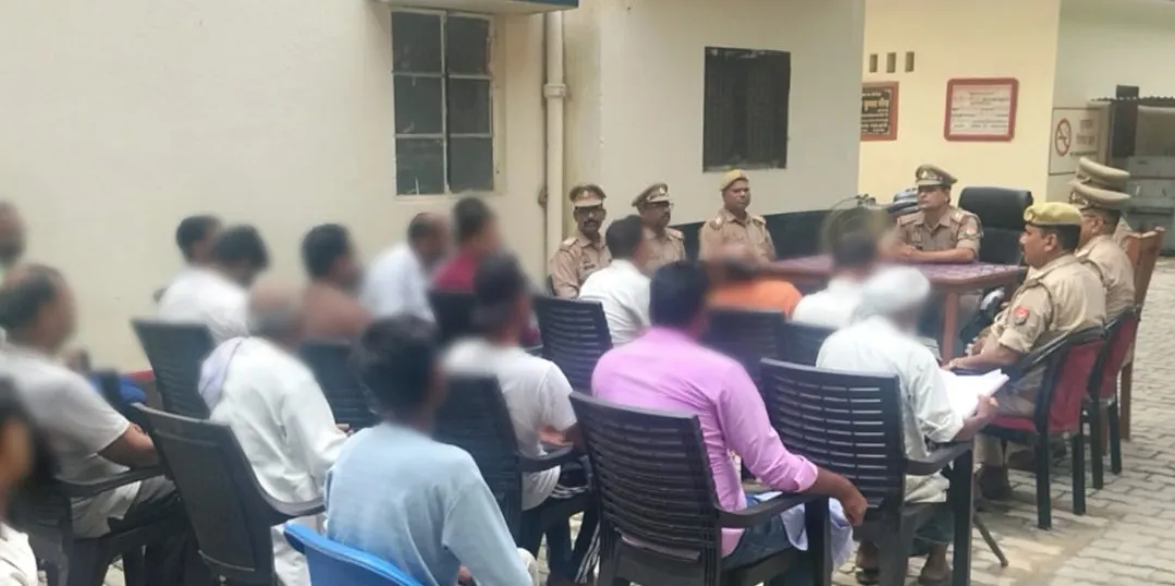 थाना धर्मसिंहवा परिसर में पीस कमेटी की बैठक सम्पन्न