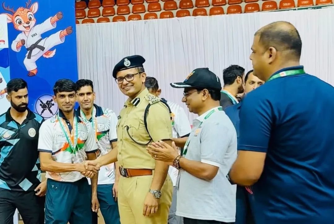 हैदराबाद में आयोजित प्रतियोगिता में दो मुख्य आरक्षियों ने जीता कांस्य पदक