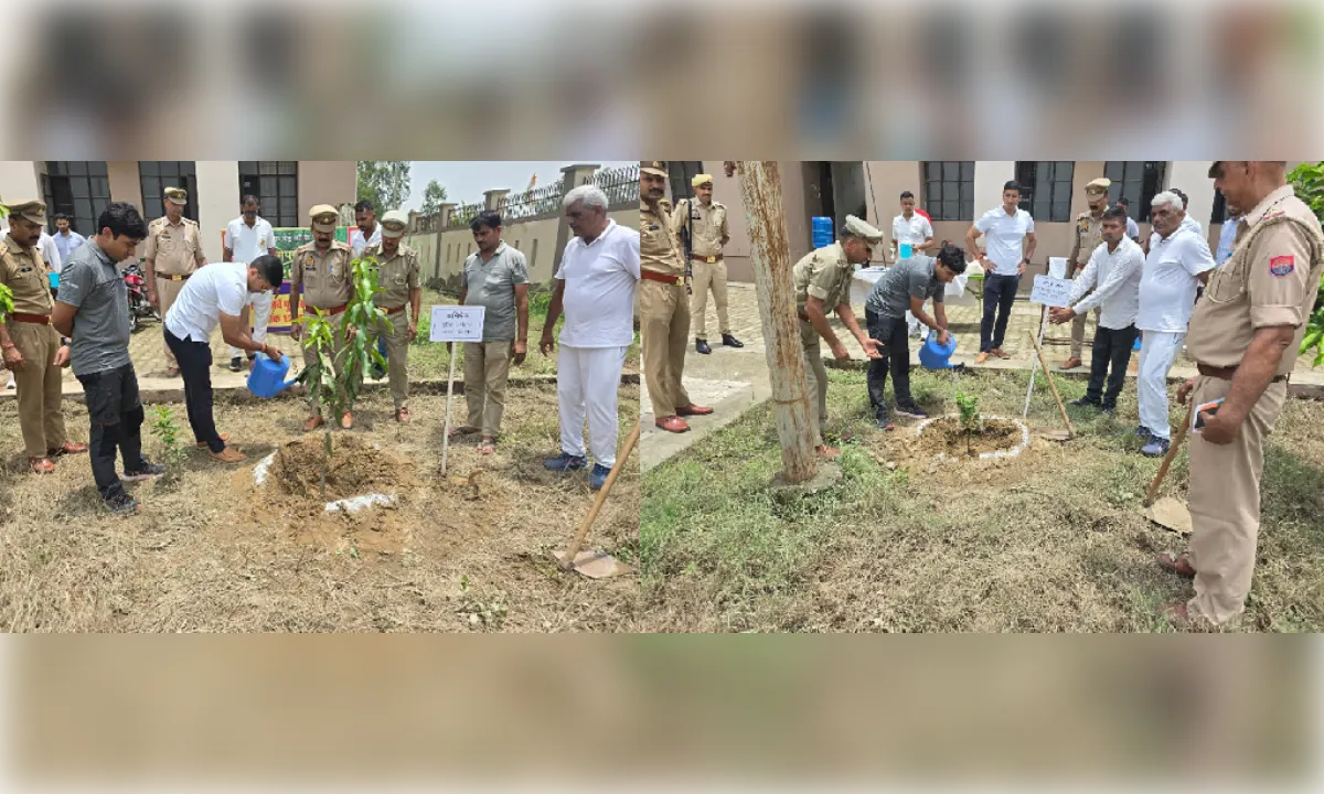 'एक पेड़ माँ के नाम' अभियान: रिजर्व पुलिस लाइन्स में एसपी ने किया पौधारोपण