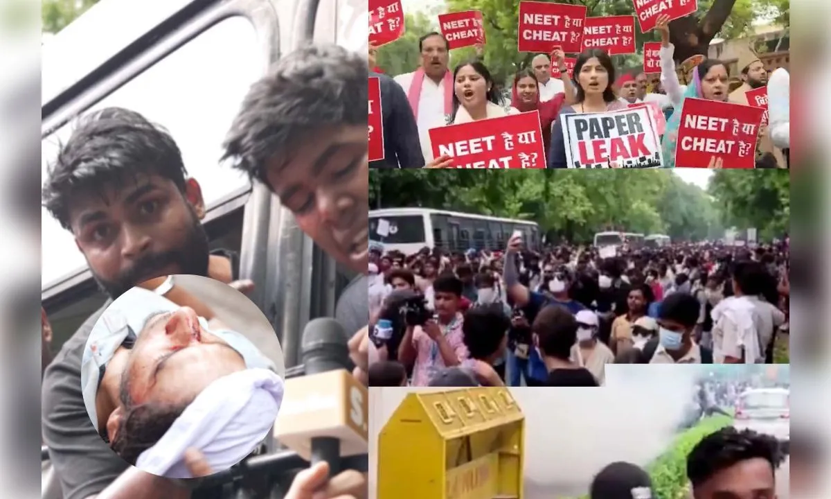 'संसद चलो' मार्च पर टकराव: लाठीचार्ज-आंसू गैस के आरोप, डिंपल यादव रोकी गईं