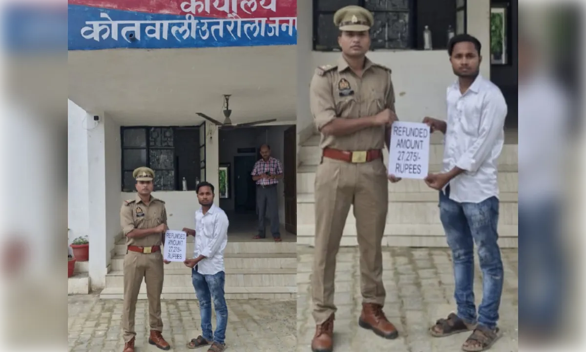 उतरौला पुलिस की तत्परता से साइबर ठगी के ₹27,275 पीड़ित के खाते में लौटे