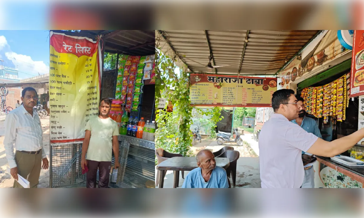 कांवड़ मार्गों पर खाद्य सुरक्षा विभाग की सख्ती, विशेष अभियान के तहत होटलों का निरीक्षण 
