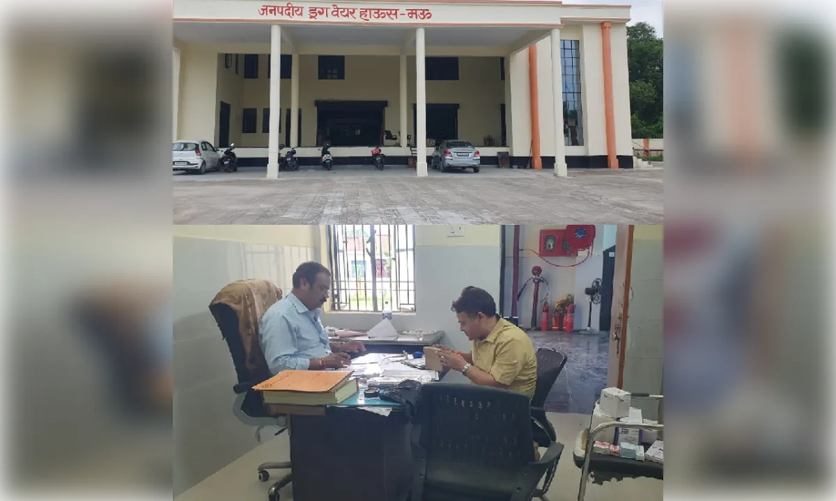 औषधि निरीक्षक द्वारा ड्रग वेयर हाउस का निरीक्षण, 10 औषधियों के नमूने की जांच
