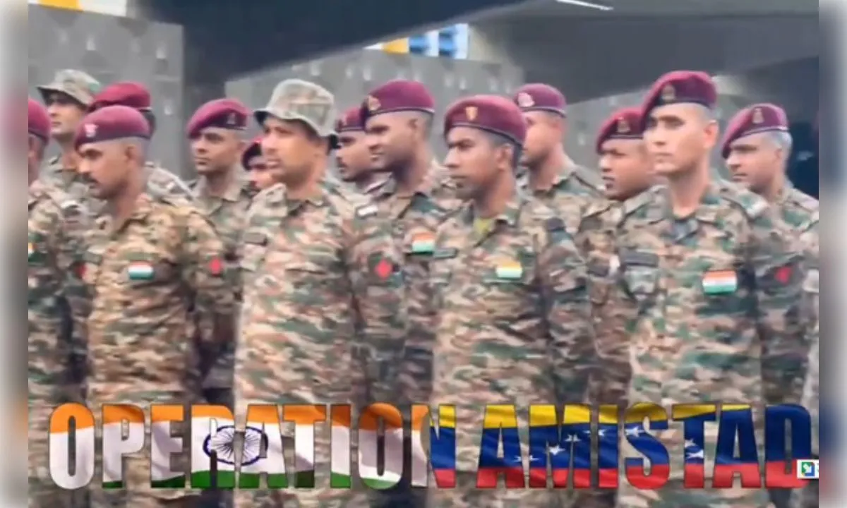 वेनेजुएला में ऑपरेशन एमिस्टेड पूरा, भारतीय सेना की वापसी शुरू हुई