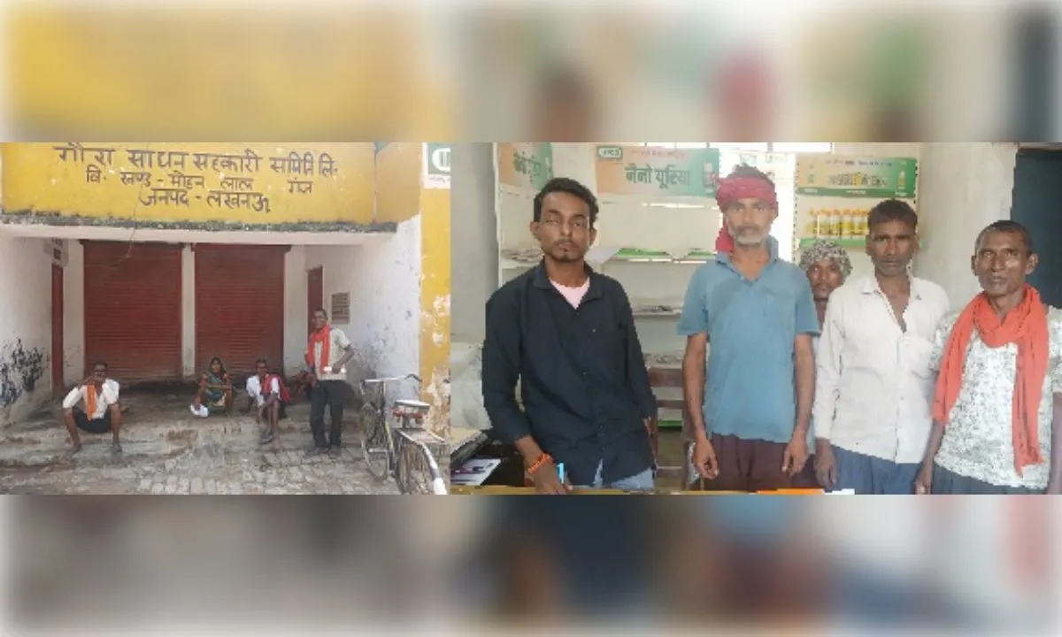 मोहनलालगंज की सहकारी समितियों में सर्वर धड़ाम, खाद के लिए किसान हलकान 