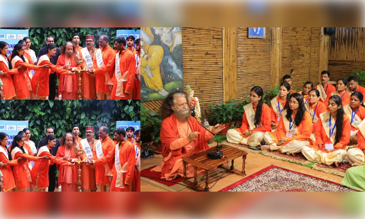 स्वामी चिदानन्द ने श्रावण मास की दी शुभकामनायें, 14वीं गंगा आरती प्रशिक्षण का शुभारंभ