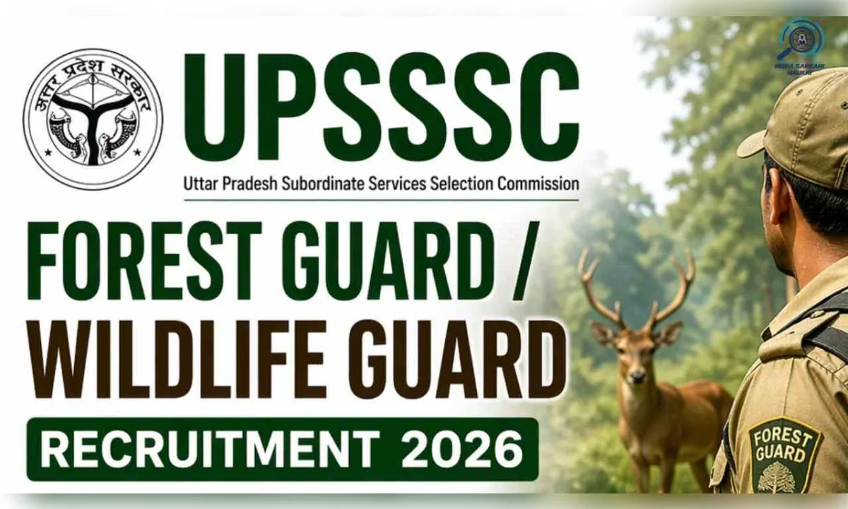 युवाओं के लिए बड़ा मौका, UPSSSC वन रक्षक में बंपर भर्ती; जानें कैसे करें अप्लाई?