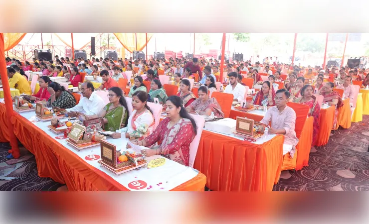 400 श्रद्धालुओं ने किया सामूहिक श्री श्याम अखण्ड ज्योत पाठ