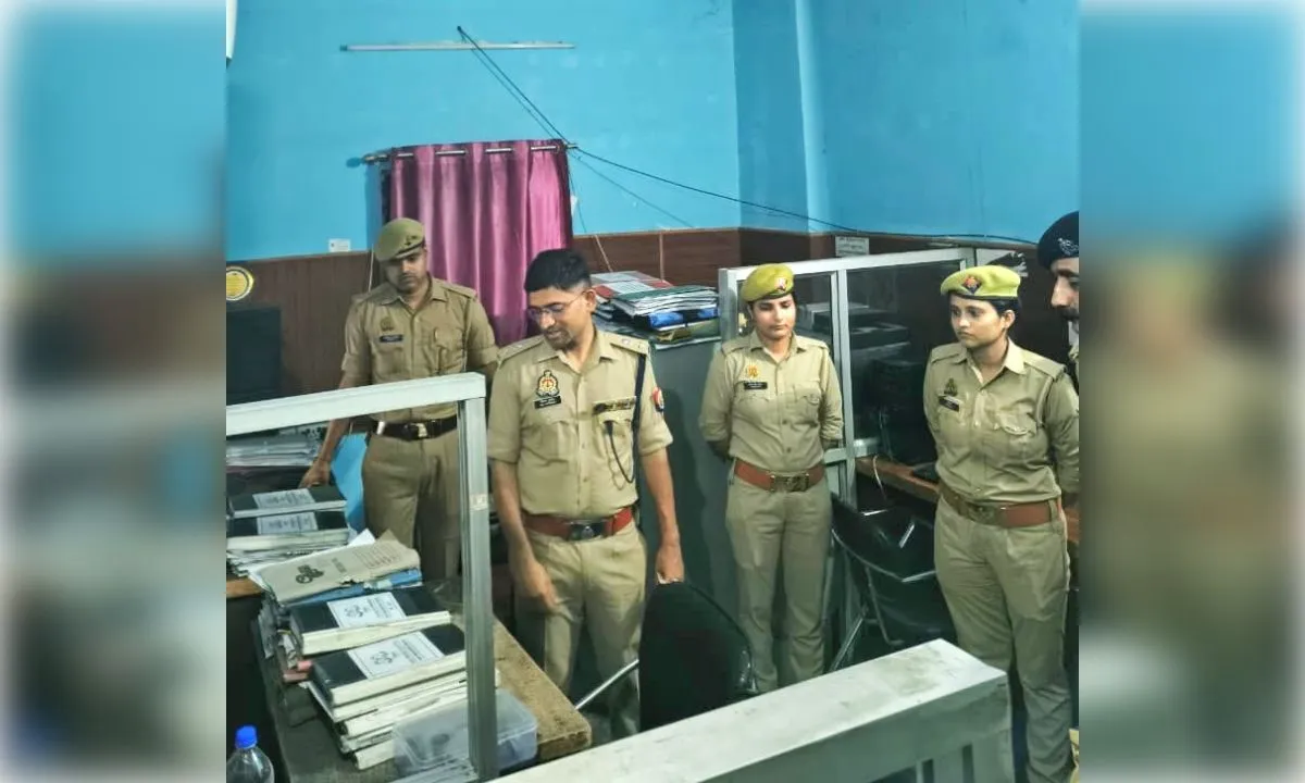 डीसीपी ने मोहनलालगंज कोतवाली का किया औचक निरीक्षण, परखी पुलिसिंग व्यवस्था