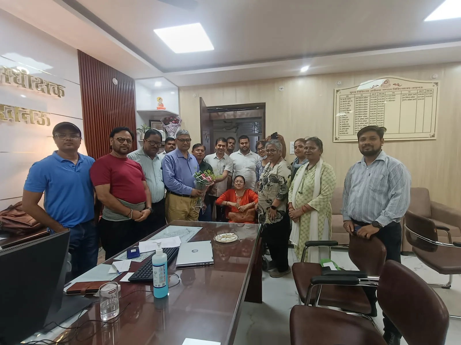 नवपदस्थ सीएमएस डॉ. चारू चन्दा का भव्य स्वागत 