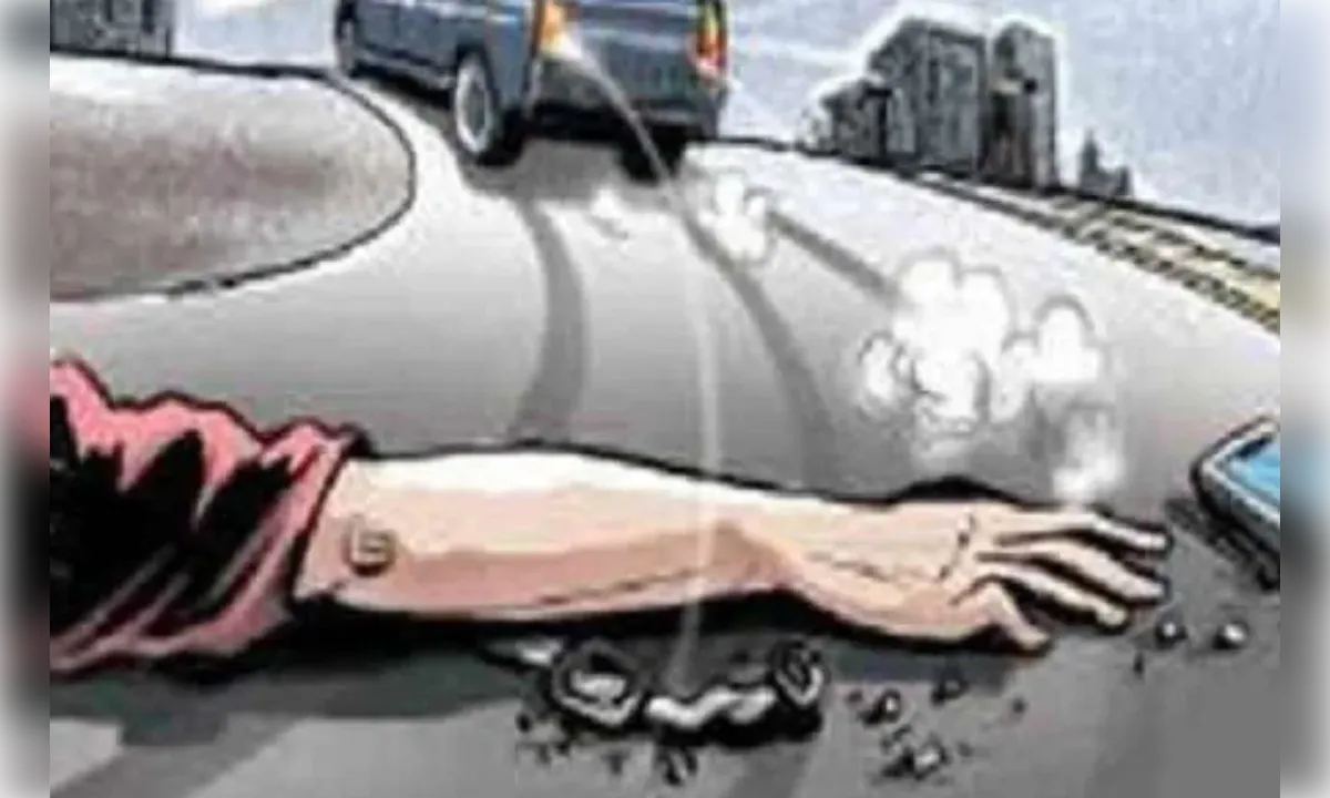 हाइवे किनारे चाय पी रहे दो बुजुर्गों को डीसीएम ने रौंदा, एक की मौत, दूसरा गंभीर