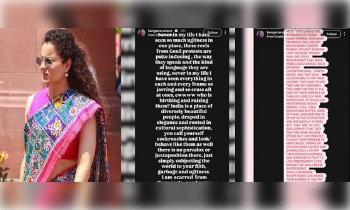 सीजेपी के विरोध प्रदर्शन पर कंगना के तीखे बोल,पालन-पोषण और सोच पर उठाए सवाल