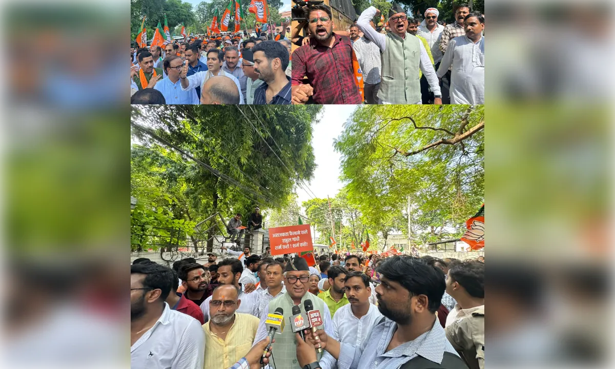 कांग्रेस की बरगलाने और देश विरोधी नीतियों के खिलाफ भाजपा का हल्लाबोल