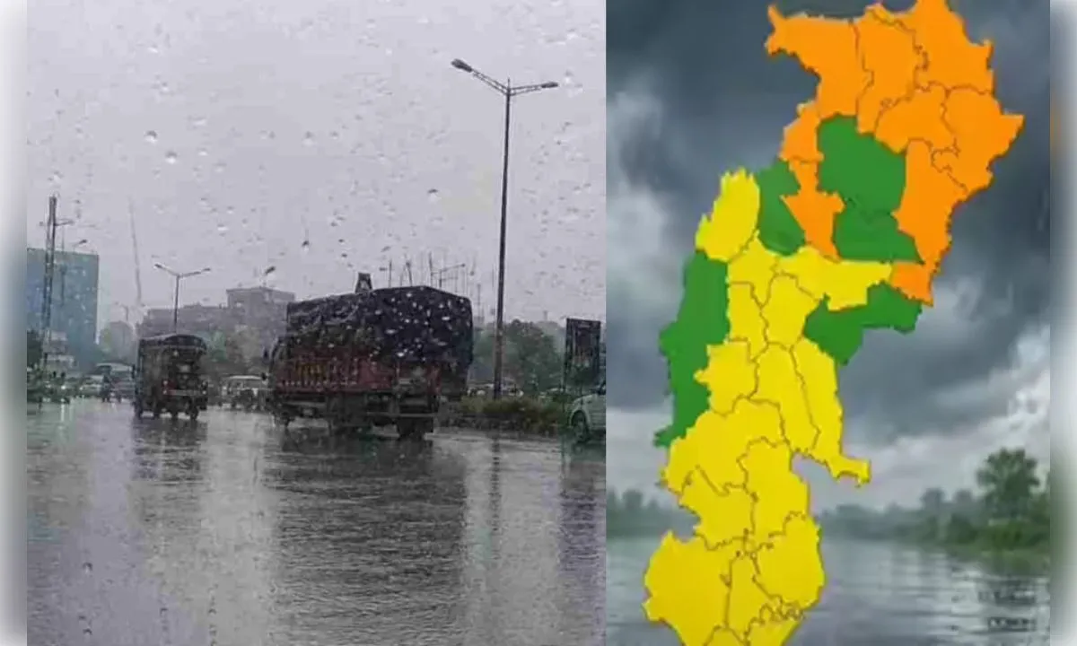 छत्तीसगढ़ में मानसून सक्रिय, उत्तर क्षेत्र में भारी वर्षा की संभावना