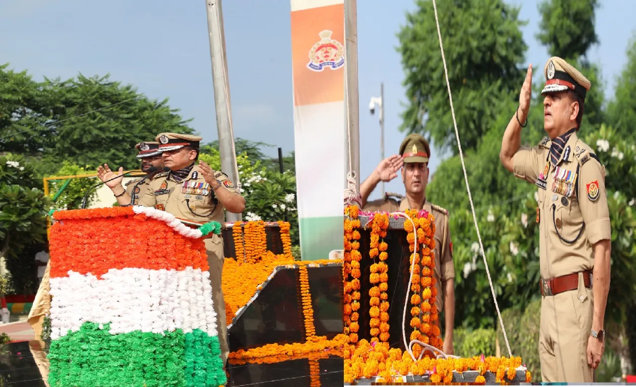 यूपी 112 मुख्यालय में धूमधाम से मनाया गया स्वतंत्रता दिवस, 701 पुलिसकर्मी सम्मानित