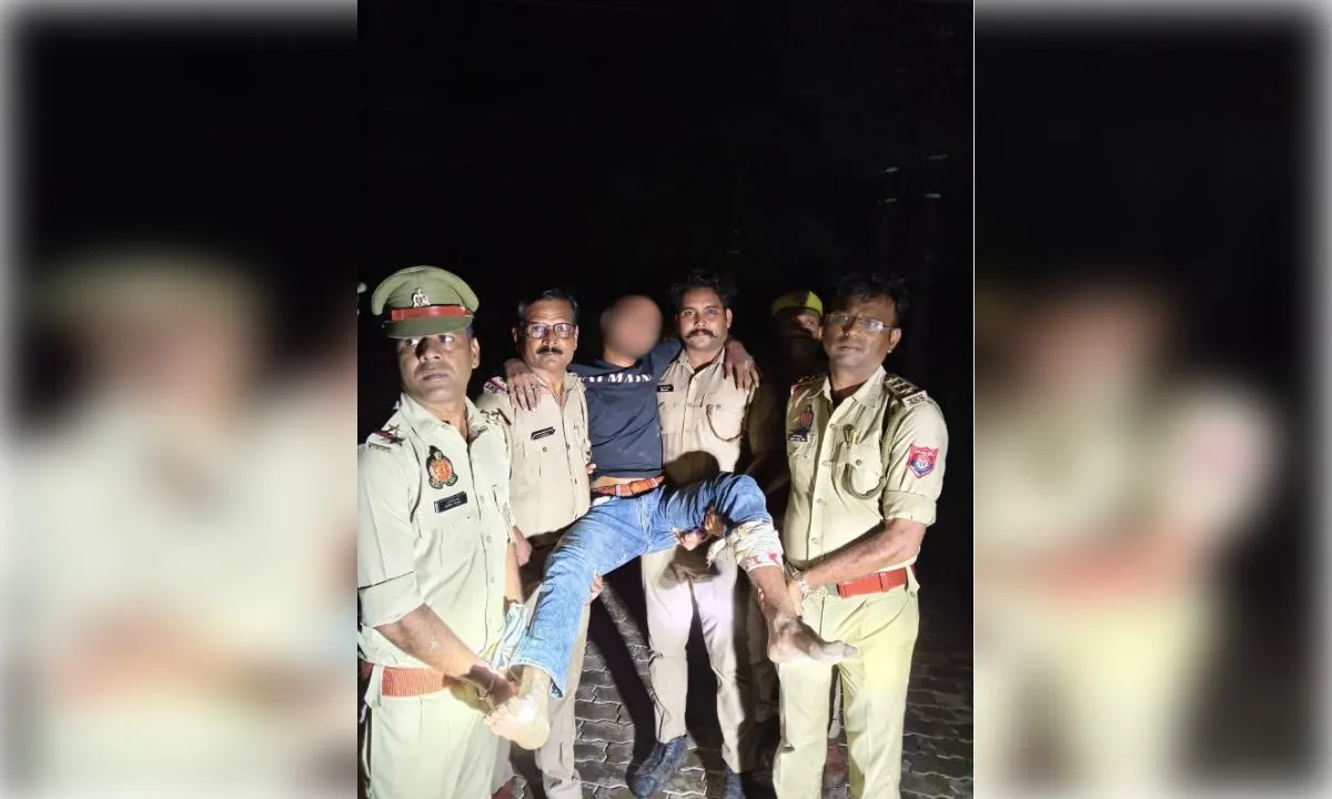 फतेहपुर में पुलिस मुठभेड़ में अपराधी साहिल कुरैशी गिरफ्तार