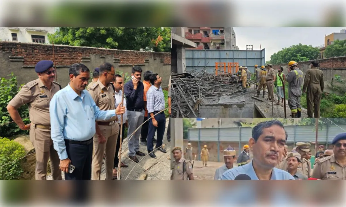 वृंदावन में निर्माणाधीन मॉल की शटरिंग गिरी, तीन मजदूरों की मौत