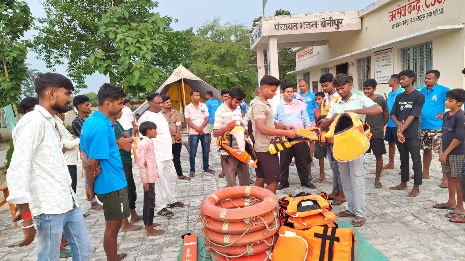 बाढ़ सुरक्षा एवं आपदा जागरूकता कार्यक्रम का आयोजन