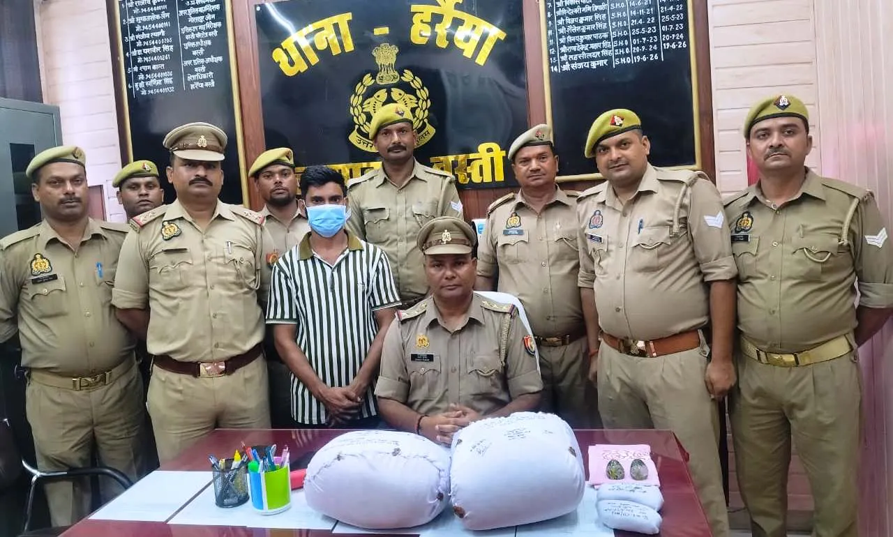 कांवडियों को गांजा बेचने वाला शातिर अभियुक्त गिरफ्तार,10 किलो अवैध गांजा बरामद