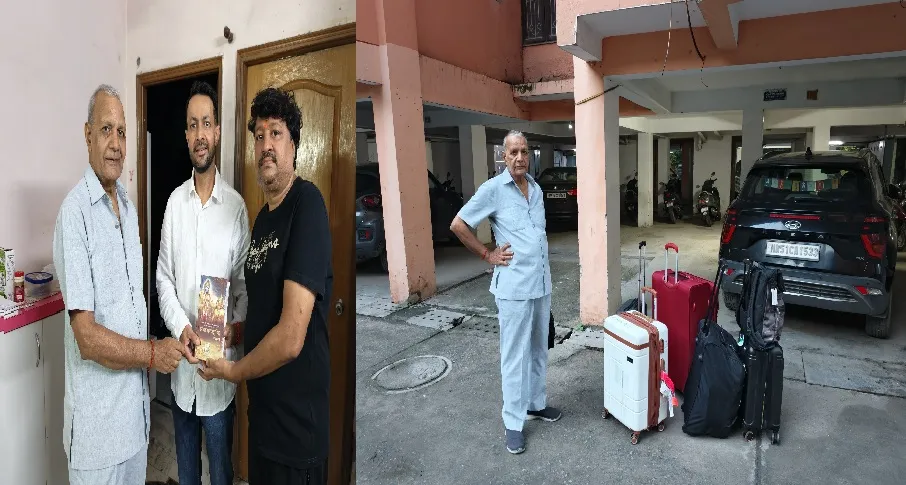 रक्षाबंधन पर बहनों से राखी बंधवाकर पिता आर.के. गर्ग को लेकर लंदन रवाना हुए सोनू गर्ग