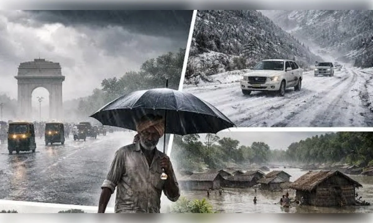मौसम अलर्ट! देश के कई हिस्सो में 7-8 दिनों हो सकती घनघोर वर्षा