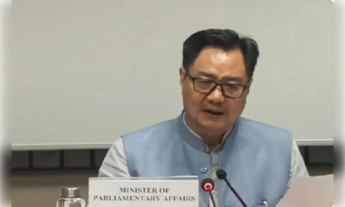 मानसून सत्र में 12 विधेयक पास, रिजिजू बोले- चर्चा संतोषजनक नहीं