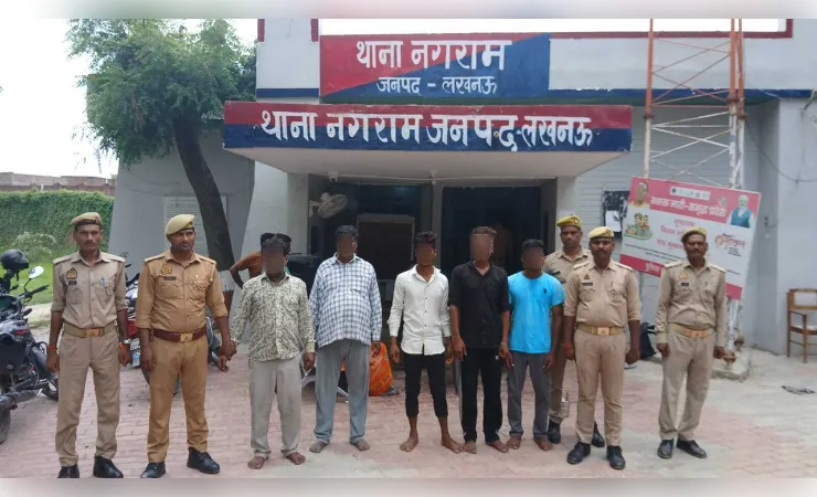 नगराम पुलिस का बड़ा अभियान, लंबे समय से फरार 5 वारंटी दबोचे, कोर्ट के NBW पर हुई गिरफ्तारी