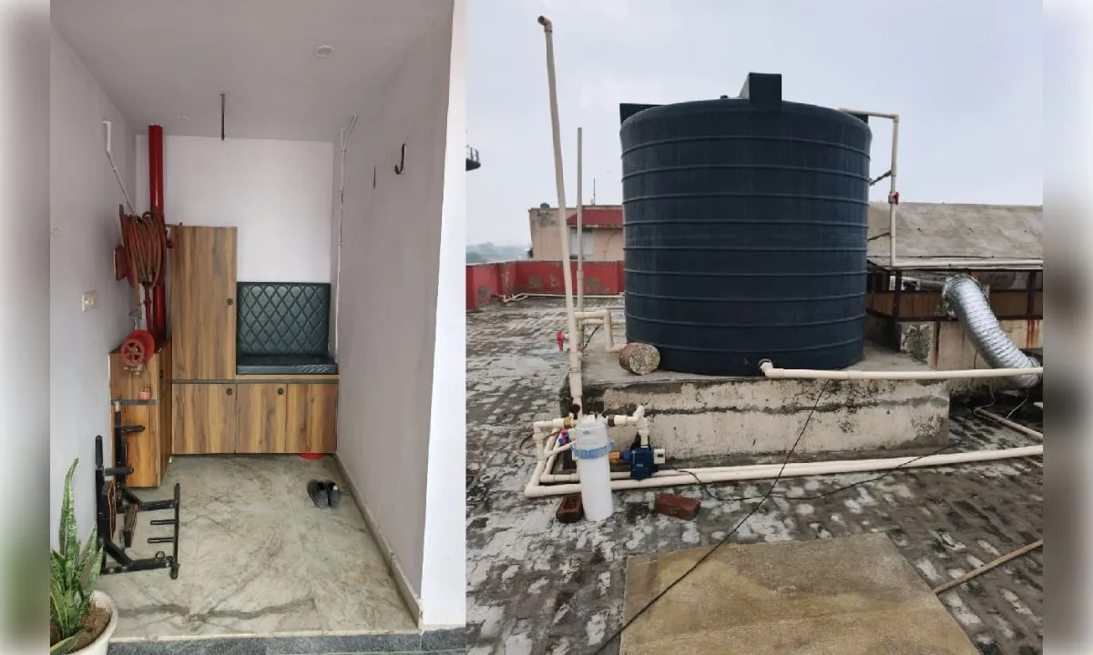 गुलमोहर एन्क्लेव के SP-1 टावर में फायर सेफ्टी नियमों की अनदेखी का आरोप