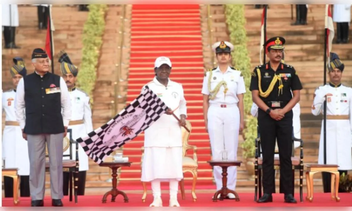 राष्ट्रपति मुर्मु ने दिखाई सोल्जराथॉन को हरी झंडी, सैनिकों के प्रति एकजुटता का संदेश