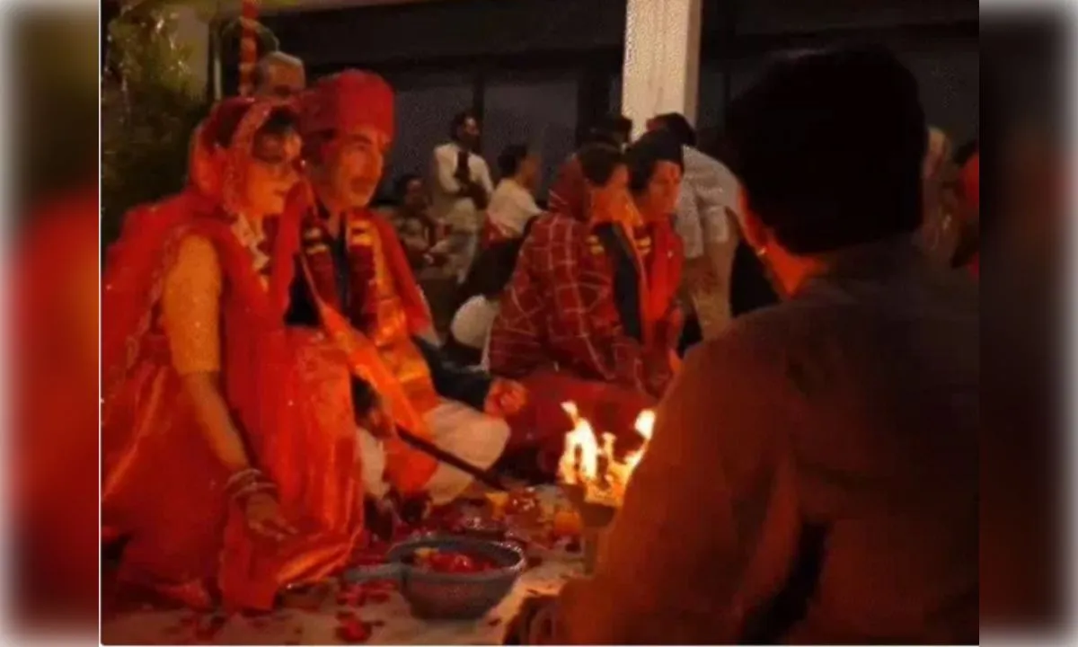 उज्जैन में सनातन रंग, तीन विदेशी जोड़ों ने वैदिक रीति से रचाई शादी