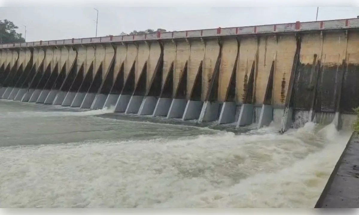 धमतरी में झमाझम बारिश से लबालब बांध, महानदी में बाढ़ का खतरा