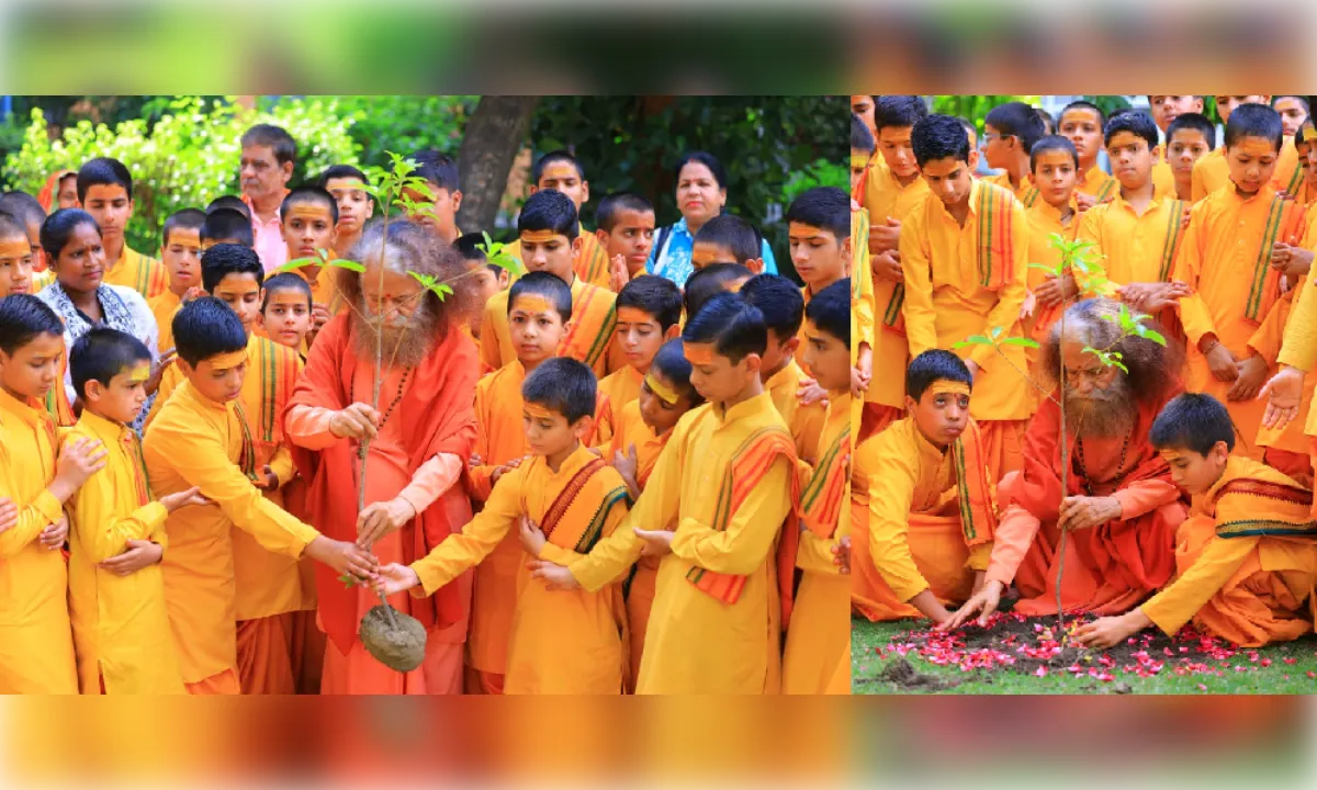 अक्षय ऊर्जा दिवस पर चिदानन्द का संदेश- पेड़ लगाएं, भविष्य बचाएं