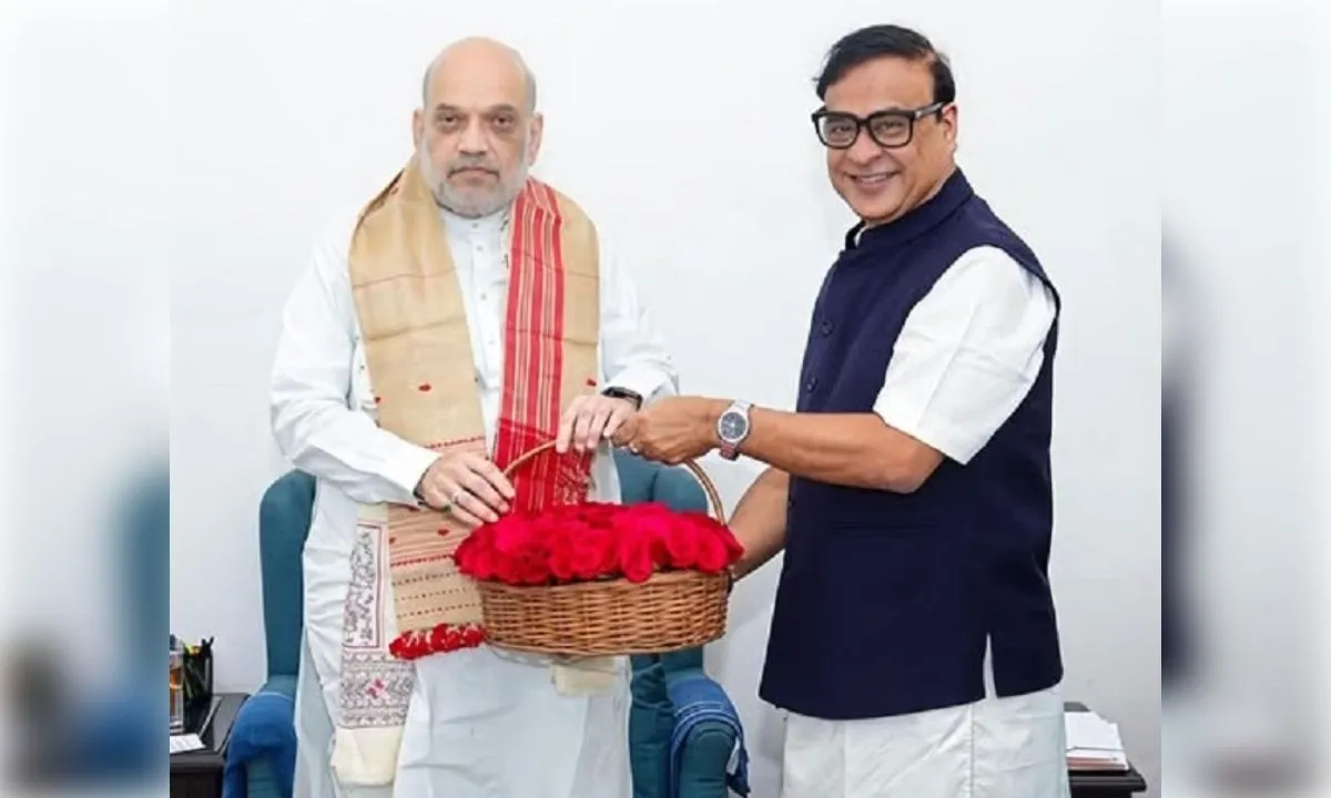 हिमंत सरमा ने अमित शाह से की मुलाकात, बाढ़ पर चर्चा