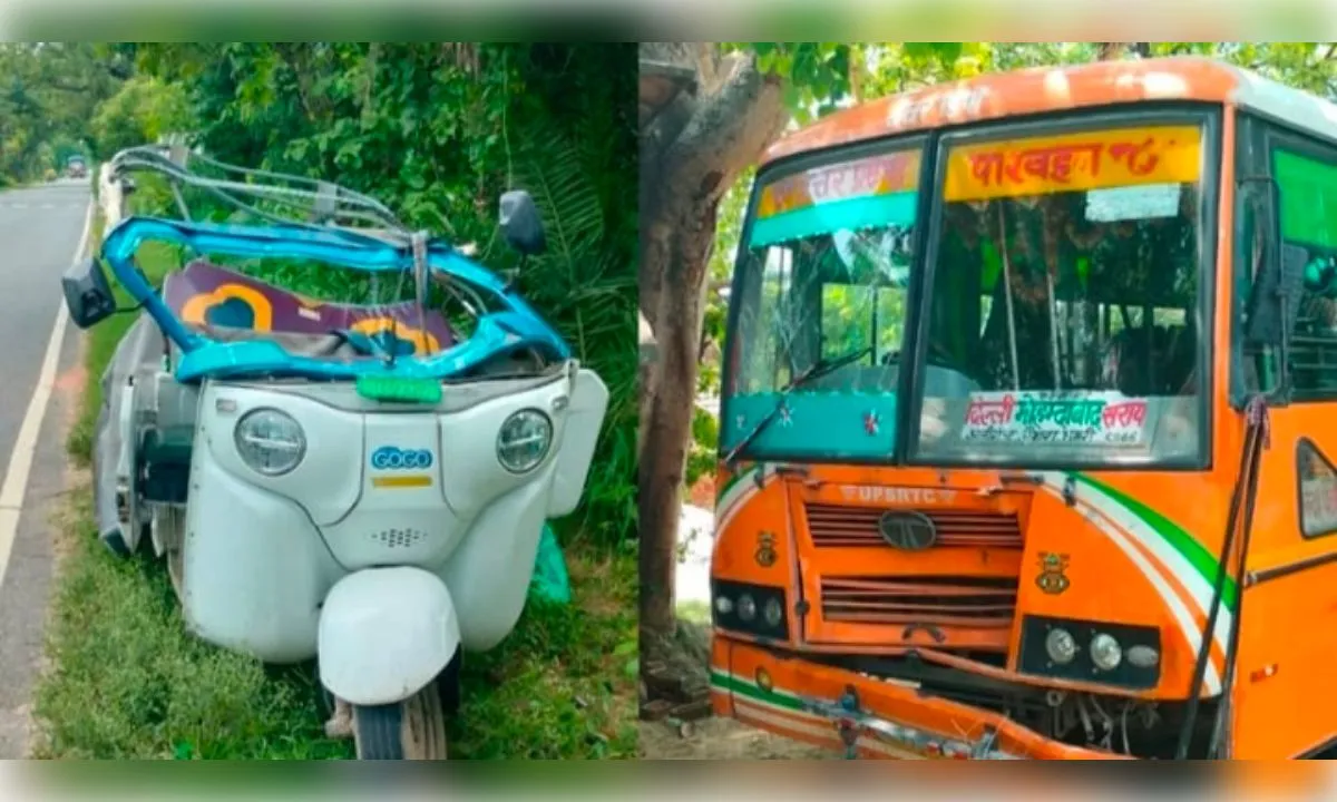 एटा में रोडवेज बस व टेंपो की आमने-सामने टक्कर,दो की मौत