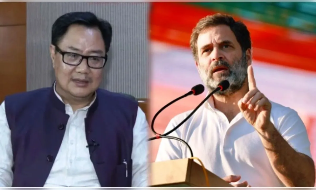 महिला आरक्षण पर किरेन रिजिजू का राहुल गांधी को करारा जवाब