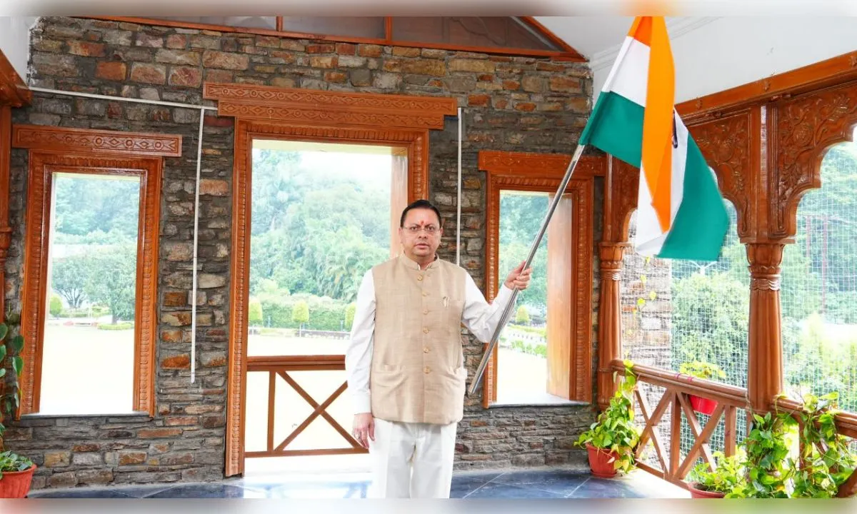 धामी ने प्रदेशवासियों से किया तिरंगा अभियान में शामिल होने का आह्वान
