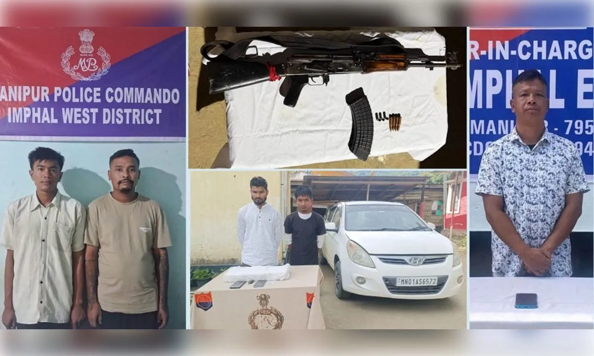 मणिपुर में सुरक्षा बलों की बड़ी कार्रवाई, 3 उग्रवादी कैडर गिरफ्तार