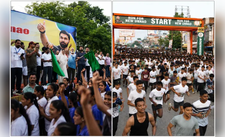 ‘रन फॉर न्यू उन्नाव’ में दौड़ा जोश, 7 हजार युवाओं ने लगाई दौड़