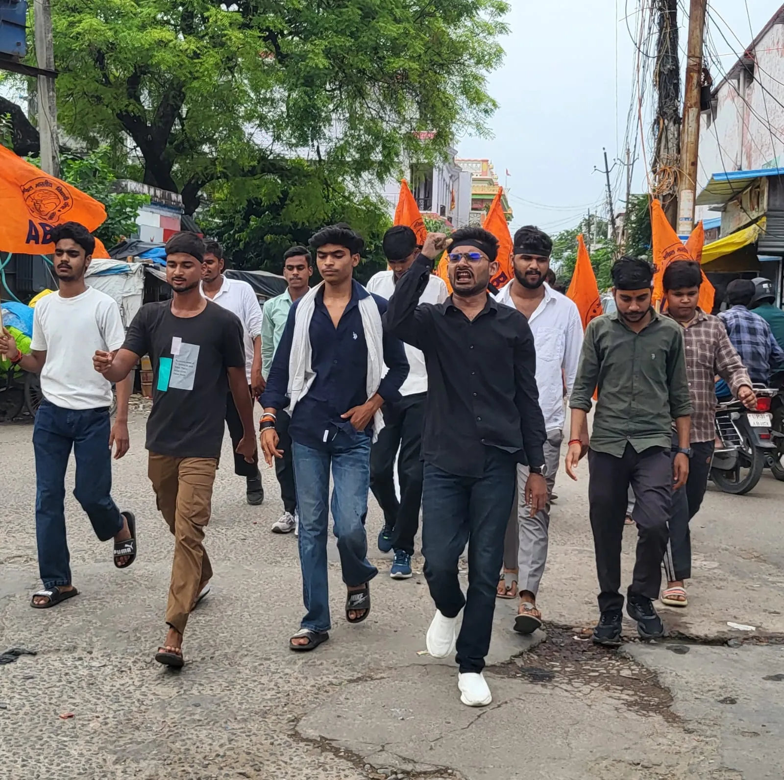 JPSC-JSSC परीक्षाओं में अनियमितताओं के विरोध में ABVP का प्रदर्शन