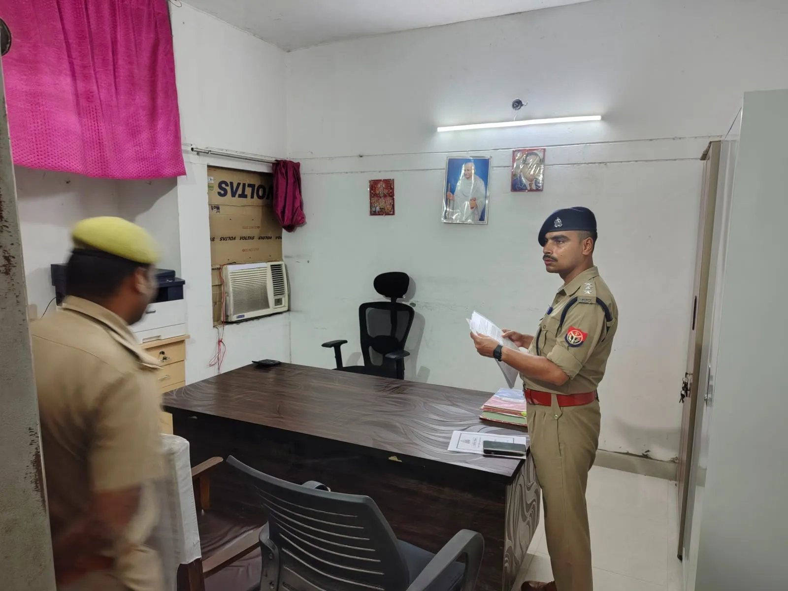पुलिस अधीक्षक के निर्देशन में क्षेत्राधिकारी द्वारा पुलिस लाइन का त्रैमासिक निरीक्षण