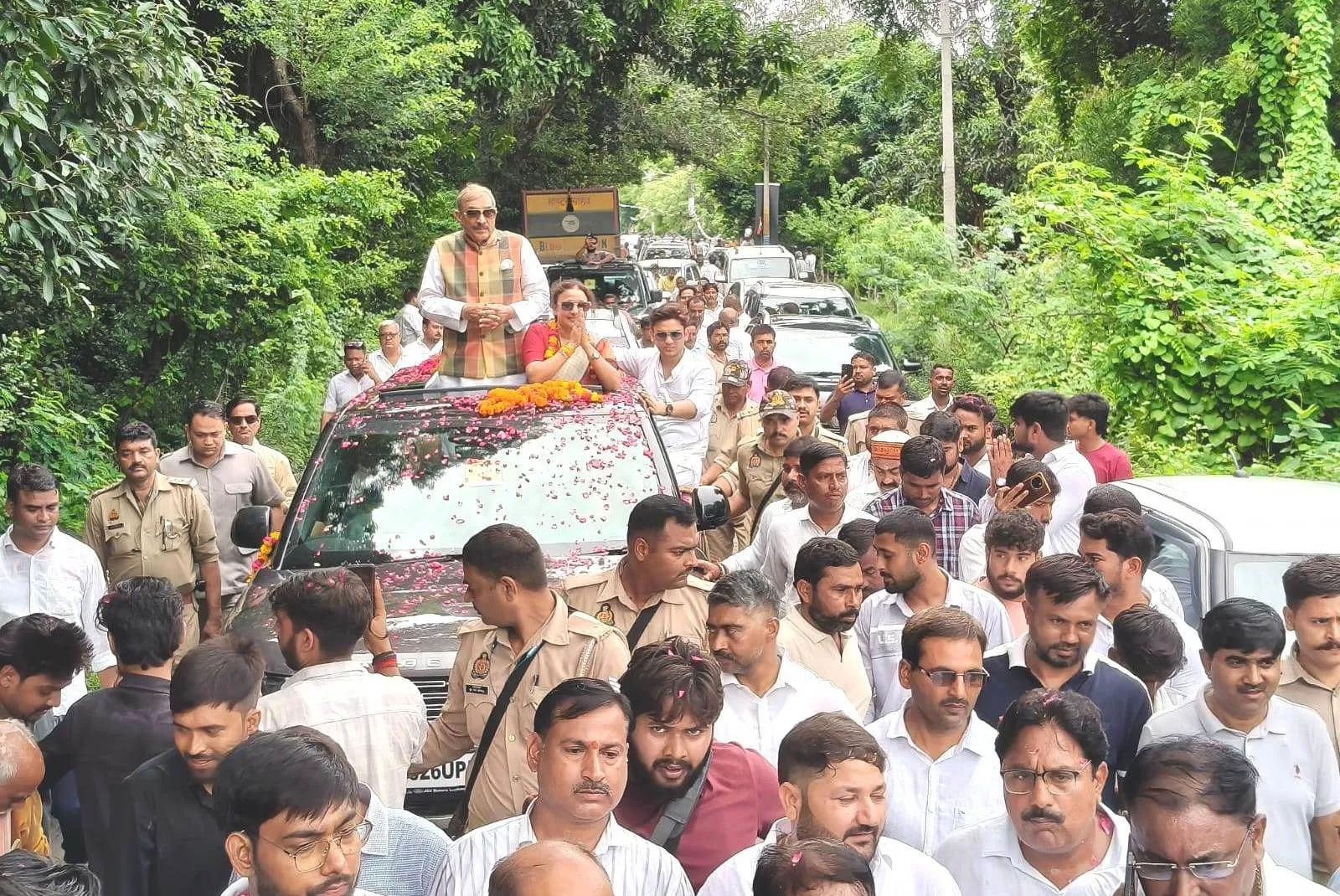 दो महीने बाद अपने नेता प्रमोद के स्वागत में उमड़ा रामपुरखास