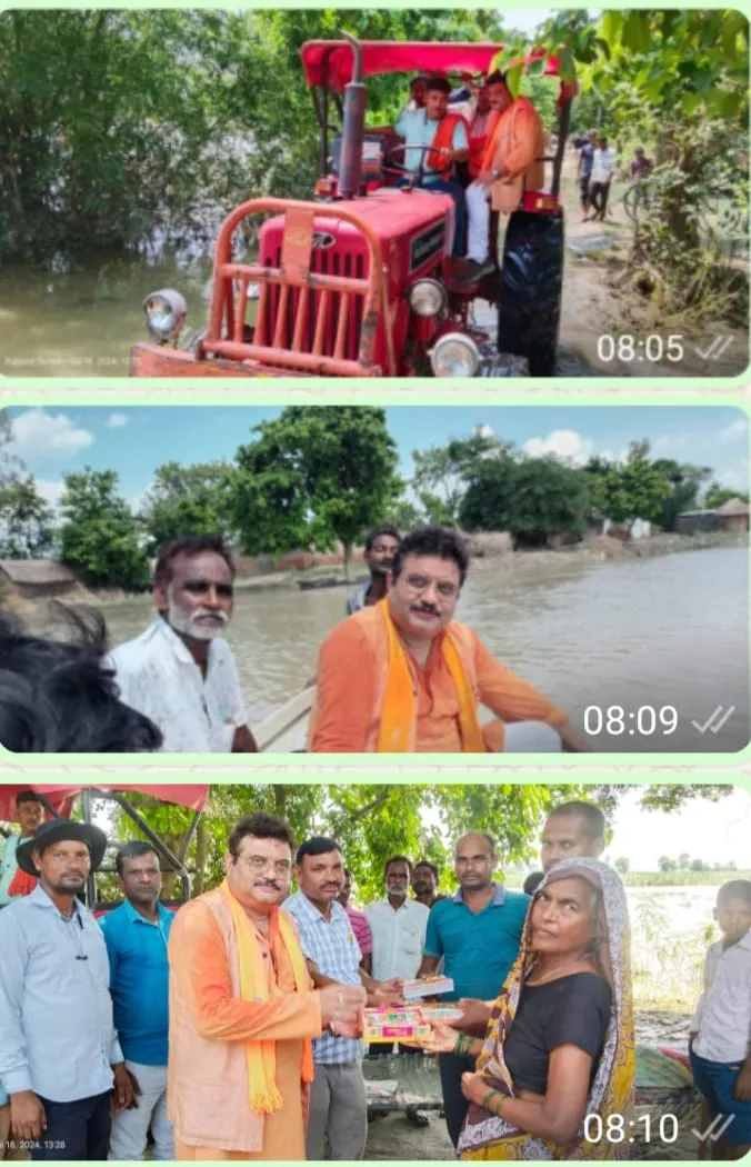 बाढ़ से बचाव के लिए राजा राजेश्वर सिंह के प्रयासों से निघासन में हुए कई महत्वपूर्ण कार्य