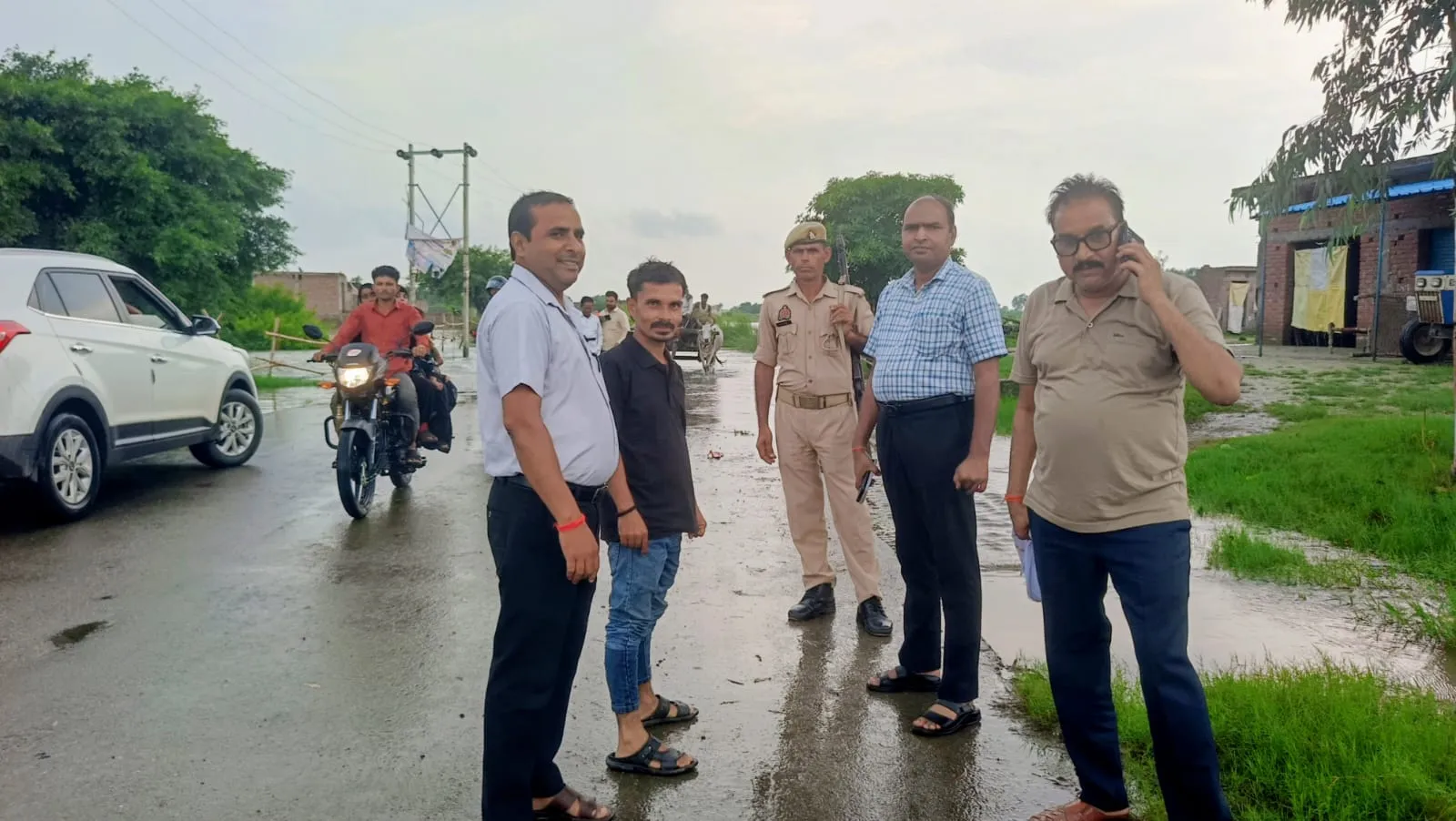 एसडीएम ने किया बाढ़ प्रभावित गांवों का किया निरीक्षण